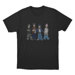 Lngshot 4 ShoBoiz Cartoon Unisex T Shirt Black