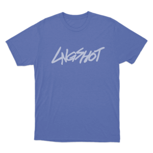 Lngshot Logo Unisex T Shirt Blue
