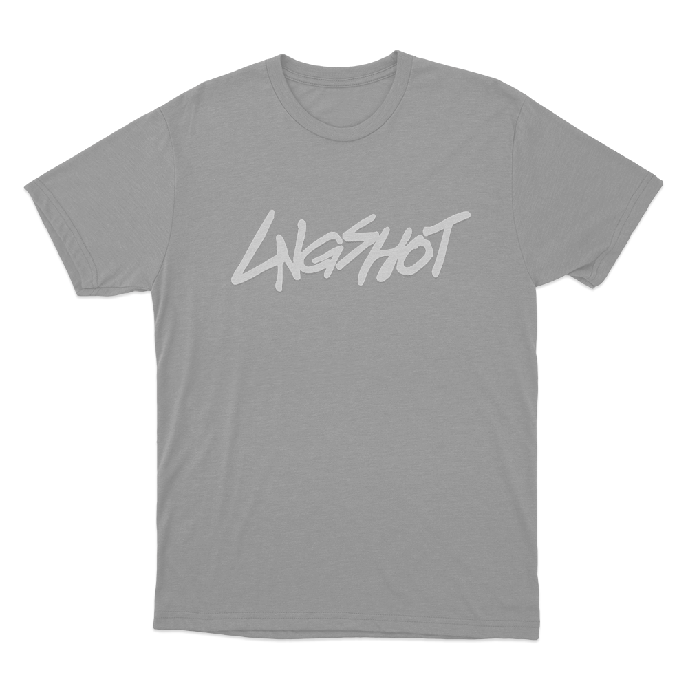 Lngshot Logo Unisex T Shirt Grey Lngshot Logo Unisex T Shirt Grey