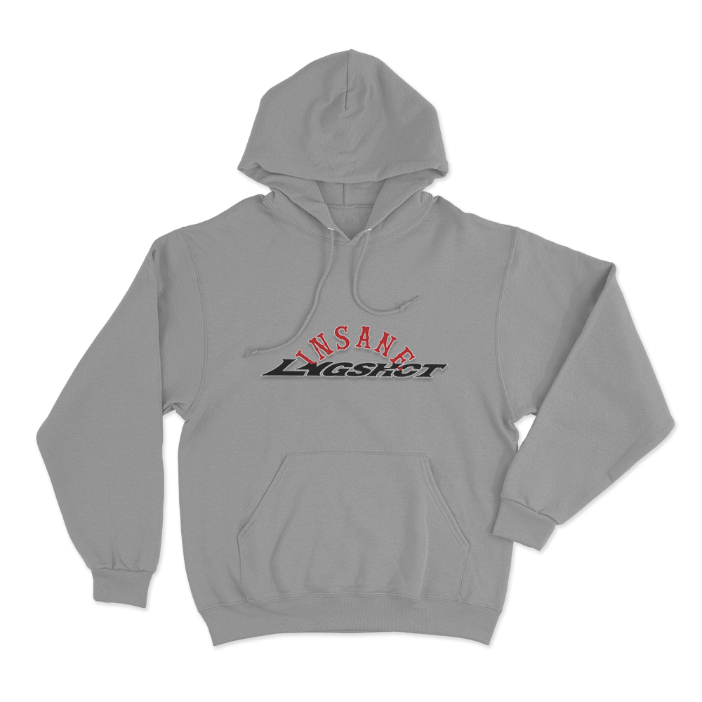 Lngshot x Insane Garage Unisex Hoodie Grey Lngshot x Insane Garage Unisex Hoodie Grey