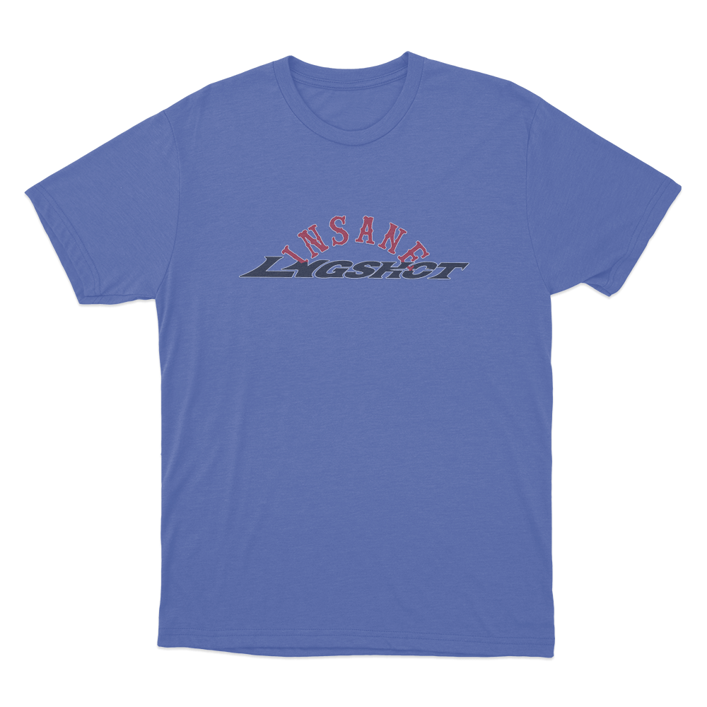Lngshot x Insane Garage Unisex T Shirt Blue Lngshot x Insane Garage Unisex T Shirt Blue