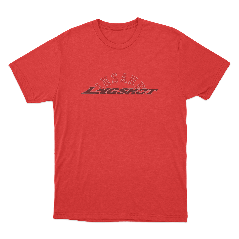 Lngshot x Insane Garage Unisex T Shirt Red Lngshot x Insane Garage Unisex T Shirt Red