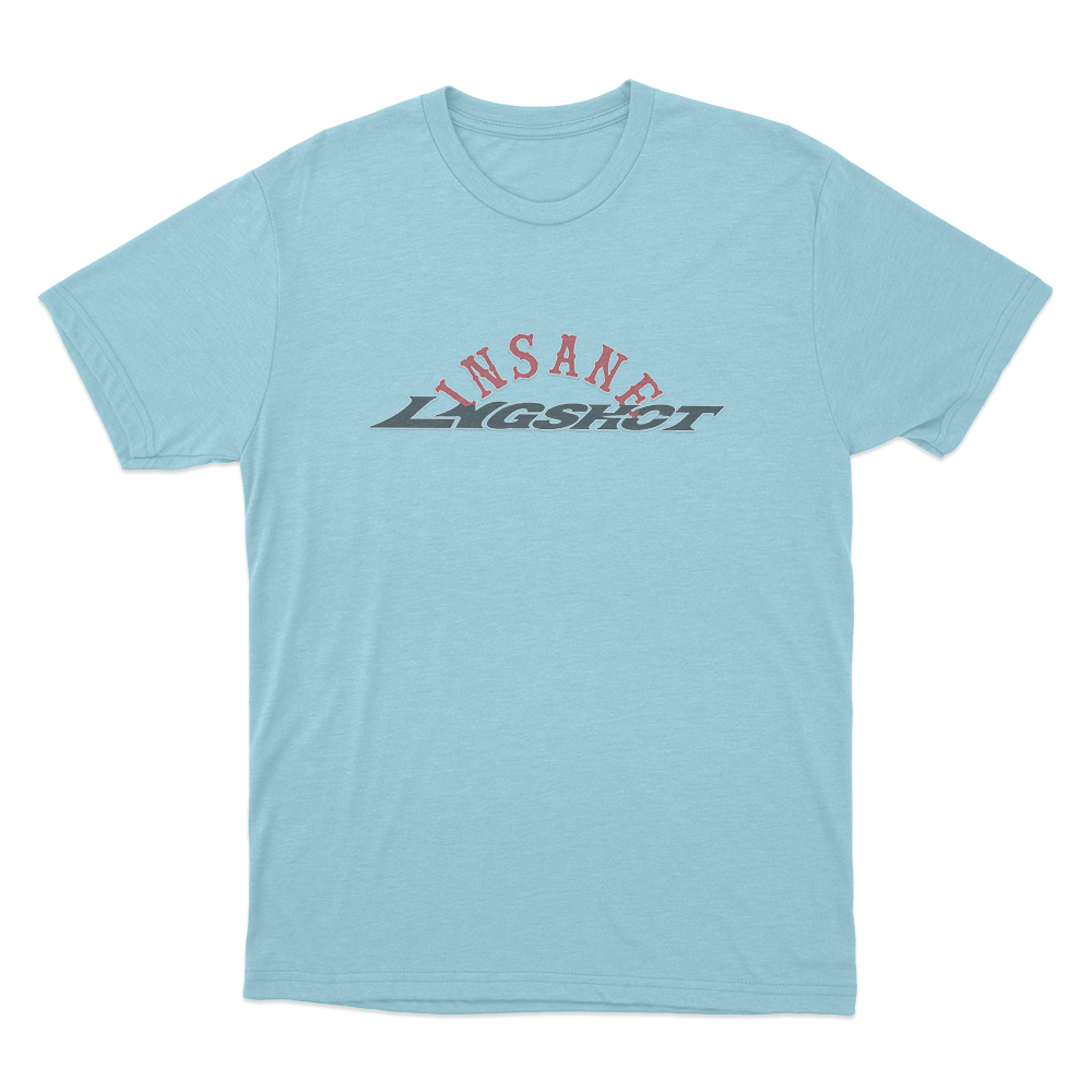 Lngshot x Insane Garage Unisex T Shirt Sky Blue Lngshot x Insane Garage Unisex T Shirt Sky Blue
